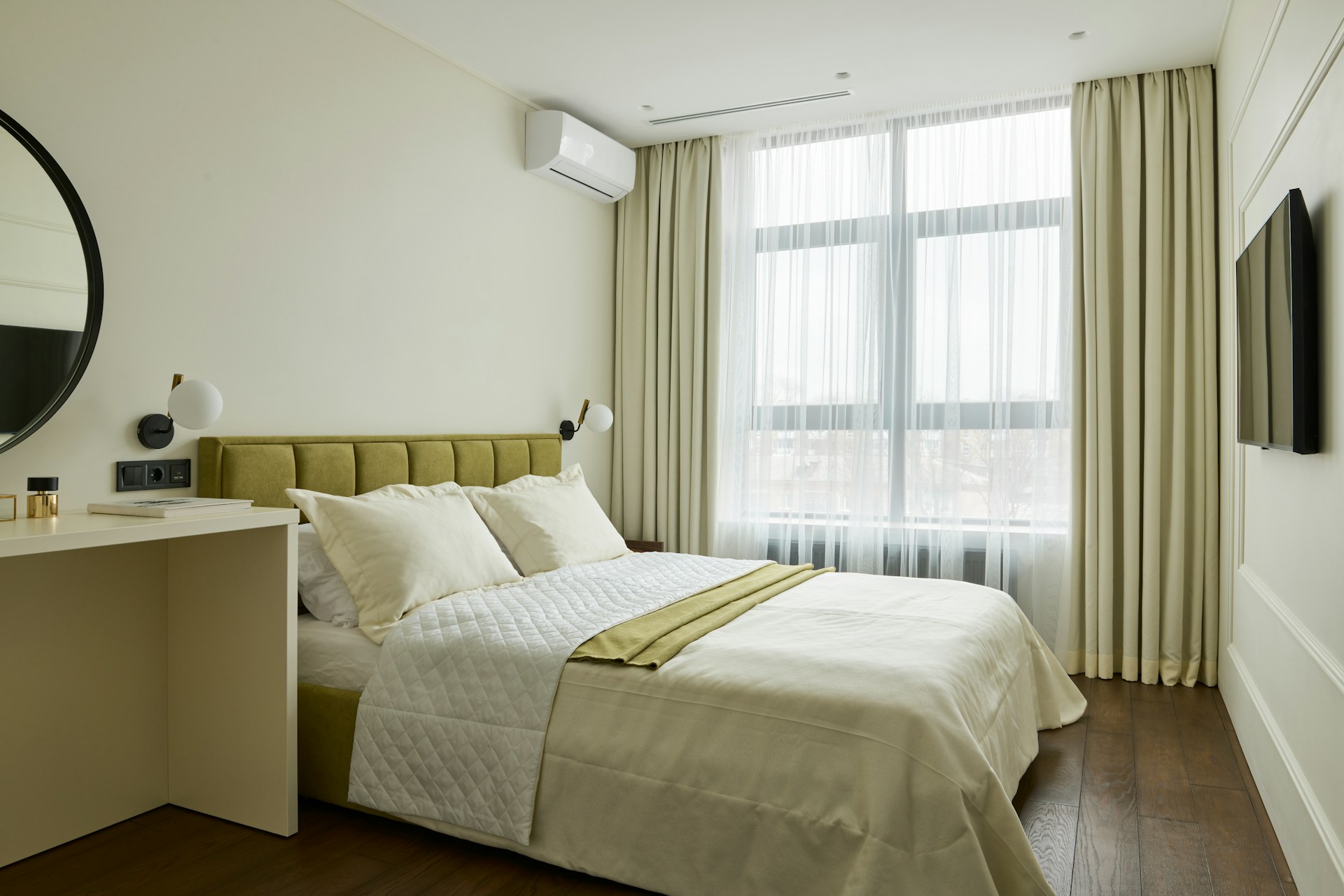 Bedroom With Mini Split Ac